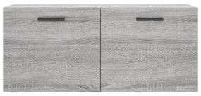 szürke sonoma színű szerelt fa faliszekrény 80 x 36,5 x 35 cm