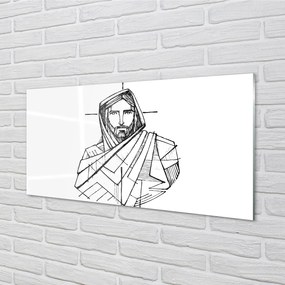 Akrilkép Jézus rajz 100x50 cm