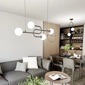 Emibig modern függeszték atria fehér fekete emi1383/4