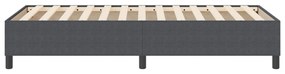 Boxspring Ágy Sötétszürke 80x200 cm Pamut