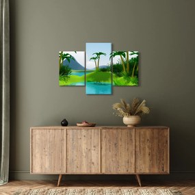 Kép - tavak dzsungelben (90x60 cm)