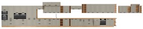 Alsó konyhaszekrény Lucid 60 D 1F BB (artisan tölgy + claygrey). 1045486