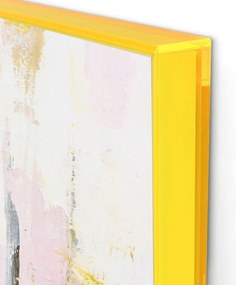 Nyomtatott keretezett vászon kép szett kézzel festett részletekkel 2 db-os 41,5x41,5 cm New Age Yellow – Malerifabrikken