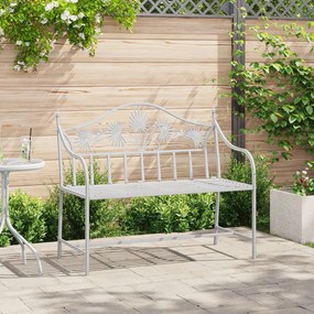 Pad Fehér Fém 104 x 52.5 x 89 cm Hosszan Tartó Kültéri Pad