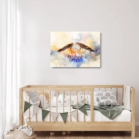 Kép - Álomfogó tollas (üvegen) (70x50 cm)