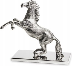 Elegáns ló figura ló ezüst fém dekoráció