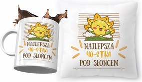 Születésnapi szett 40 40-es 40-es párna Bögre Nyomtatott fényképpel