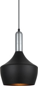 Italux modern skandináv függeszték ophelia króm fekete itxmdm-3028/1 bk+cr