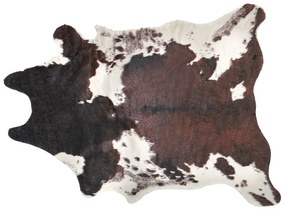 Barna-Fehér Mű Marhabőr Szőnyeg 150 x 200 cm BOGONG Beliani