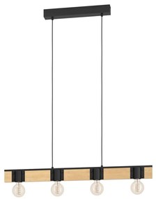 Eglo 43902 - Csillár zsinóron BAILRIGG 4xE27/40W/230V