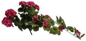 Művirág, muskátli, sötét rózsaszín, 68 cm
