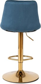 Kék Bársony Bárszék ARCOS