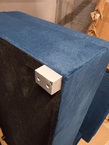 AKCIÓ Sötétkék kihúzható sarokkanapé ZENOVA 220x140 cm, kétoldalas II. osztályú