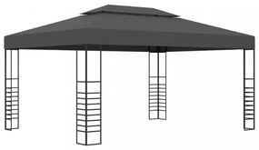 antracitszürke pavilon 3 x 4 m
