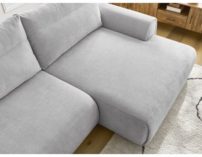 Világosszürke sarokkanapé Aden – Bobochic Paris