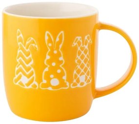 Altom Porcelánový hrnek Králíčci, 360 ml, sárga