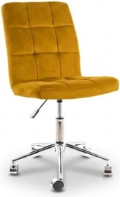 Sárga Q-020 VELVET irodai szék