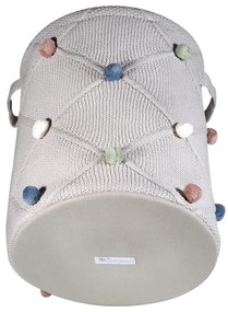 Világosbarna textil játéktároló kosár ø 30x35 cm Taupe – Kindsgut