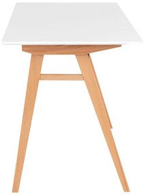 Vojens íróasztal, fehér és natúr 120x60x75 cm