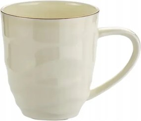 Elegáns porcelán bögre 450 ml fehér csillogó arany ajándék kiegészítők