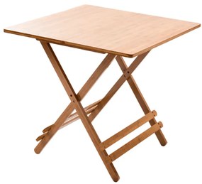 Denice Összecsukható bambusz asztal, 58 x 58 x 60 cm