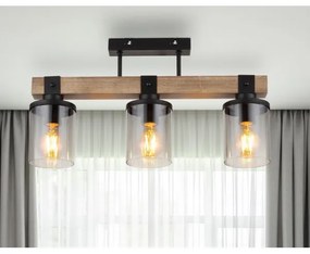 Globo 15555-3D -  Felületre szerelhető csillár LILA 3xE27/60W/230V