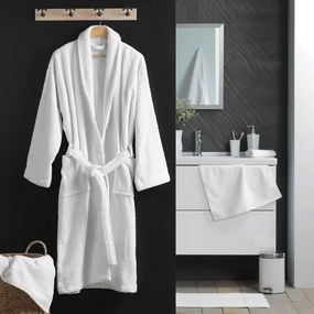 Fehér pamut fürdőköpeny M Tendresse – douceur d'intérieur