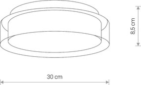Fürdőszoba Mennyezeti Lámpa Króm PAN LED