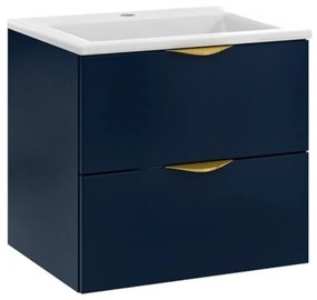 Mirano Vera II fürdőszobabútor + mosdókagyló + szifon - 50 cm (kék)