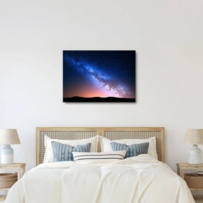 Kép - A csillagok éjszakai szépsége (üvegen) (70x50 cm)