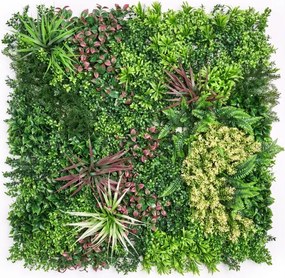 Függőleges Kert Mesterséges Növények Virágágyás Nagy 1x1m Gyönyörű Kompozíció Nem gyúlékony
