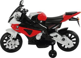 HOMCOM BMW Licencelt Gyerek Elektromos Motorkerékpár 3-8 Éveseknek, Sebesség 2.5-5Km/h, 12V Akkumulátorral, Kerekekkel és Fényekkel, 110x47x69 cm, Fek