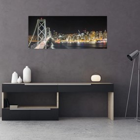 A Brooklyn-híd és a New York-i kép (120x50 cm)