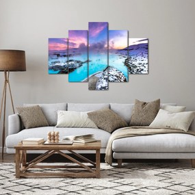 Kép - kék lagúna, Izland (150x105 cm)
