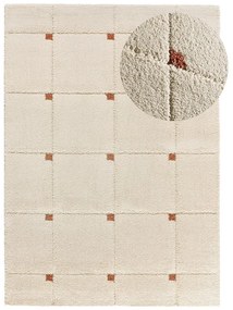 Téglavörös-krémszínű szőnyeg 80x150 cm Brenda – Universal