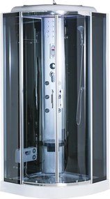 Vital Black hidromasszázs zuhanykabin 90x90 cm-es méretben