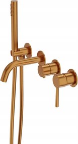 Orion 4 lyukú falsík alatti kádcsaptelep Brushed Copper Design