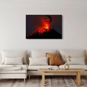 Egy vulkán képe (90x60 cm)