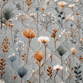 Ágytakaró BOTANIC FIELD, szürke Méret: 220 x 240 cm