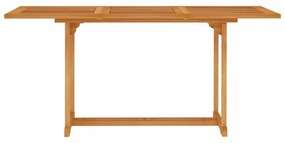 5 részes tömör tíkfa kerti étkezőgarnitúra