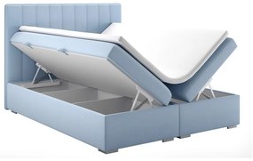 Franciaágy Boxspring 140 cm Ranaly (kék) (tárolóhellyel). Akció -17%. 1020353