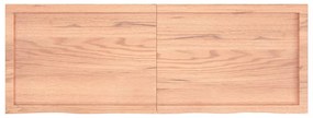 világosbarna kezelt tömör tölgyfa asztallap 140x50x(2-4) cm