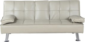 Kinyitható kanapé, bézs textilbőr, GOLDIA NEW