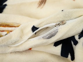 Mikroplüss ágyneműhuzat PAPAVA krémszínű Ágyneműhuzat mérete: 70 x 90 cm | 140 x 220 cm