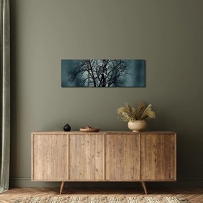 Kép egy fáról napfogyatkozáskor (órával) (90x30 cm)