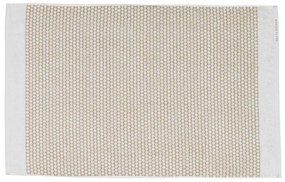 Fehér-bézs textil fürdőszobai kilépő 50x80 cm Grid – Mette Ditmer Denmark