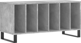 vidaXL betonszürke szerelt fa hanglemezszekrény 100 x 38 x 48 cm