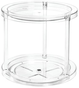 Kerek, forgatható, kétszintes talapzat az iDesign The Home Edit dobozokhoz, ⌀ 24,1 cm