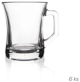 Üveg bögre szett 6 db-os 225 ml Zen – Orion