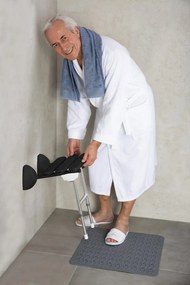 Ridder Ridder, HANDICAP összecsukható zuhanyülőke tartóval, 38x36cm, fekete, A140110-1